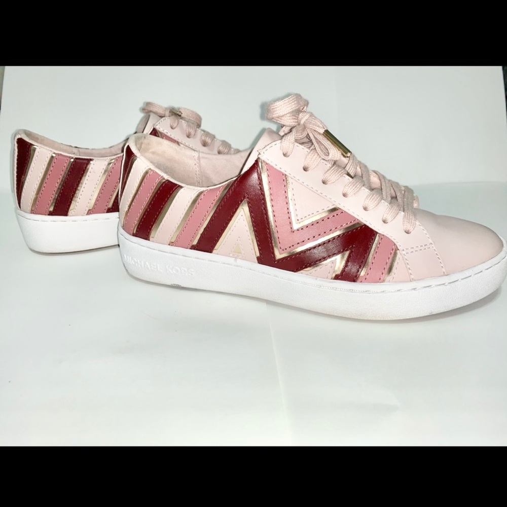 Michael Kors Whitney Tri-Color Leather Sneakers